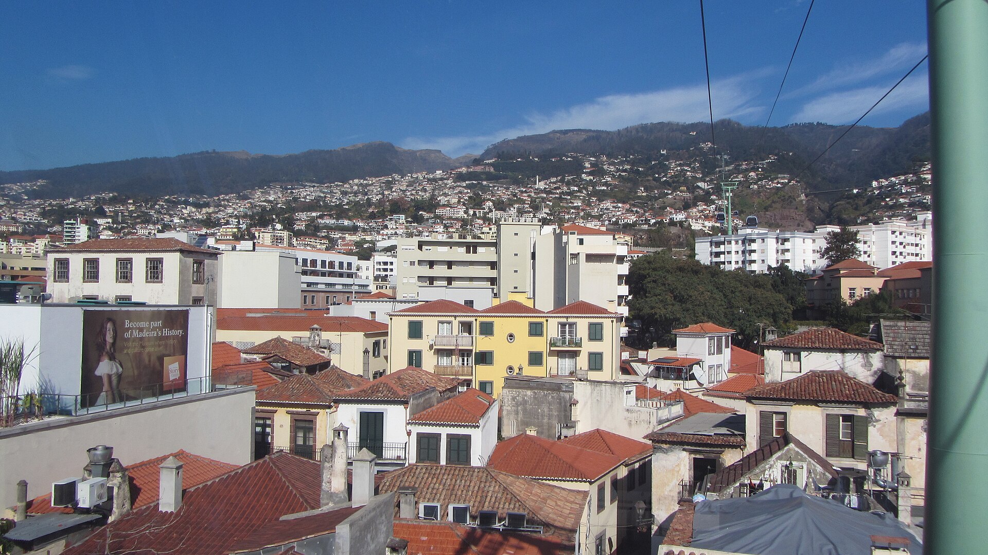 Cable car to Monte, Madeira - Jan 2012 - 01.jpg View of Funchal