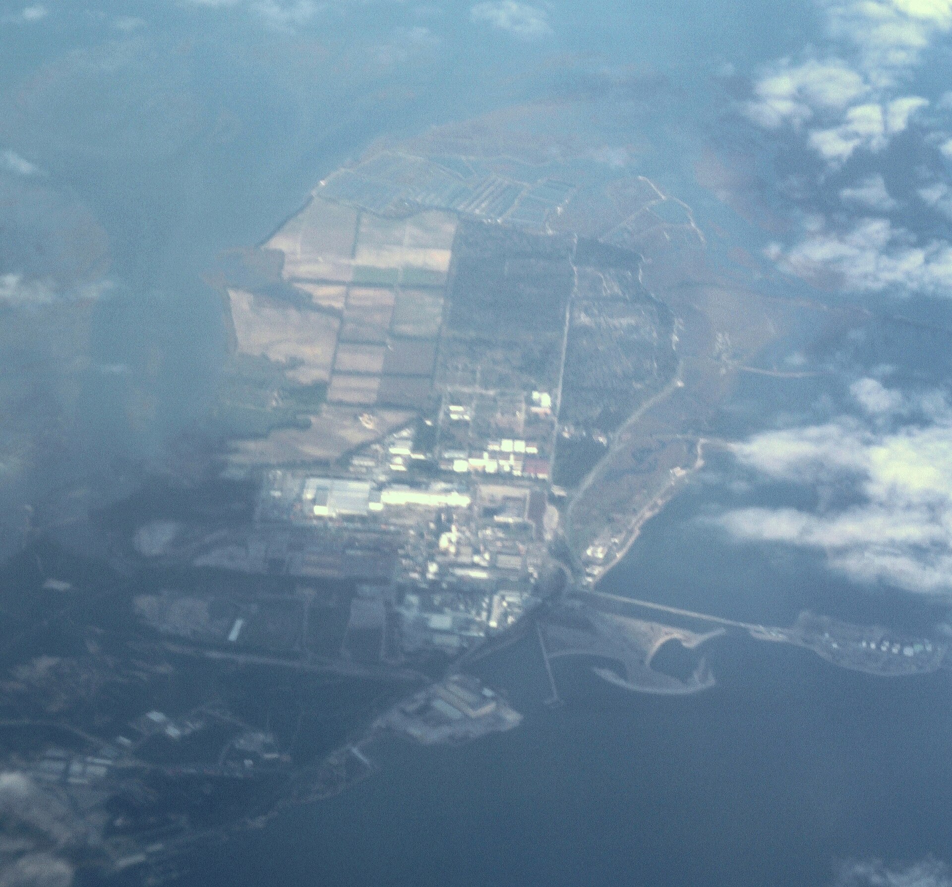 Setubal harbour Santa Catarina IMG 5657.JPG Aerial view (from airplane) over the port of Setubal at Santa Catarina, southeast of the city. Portugal.