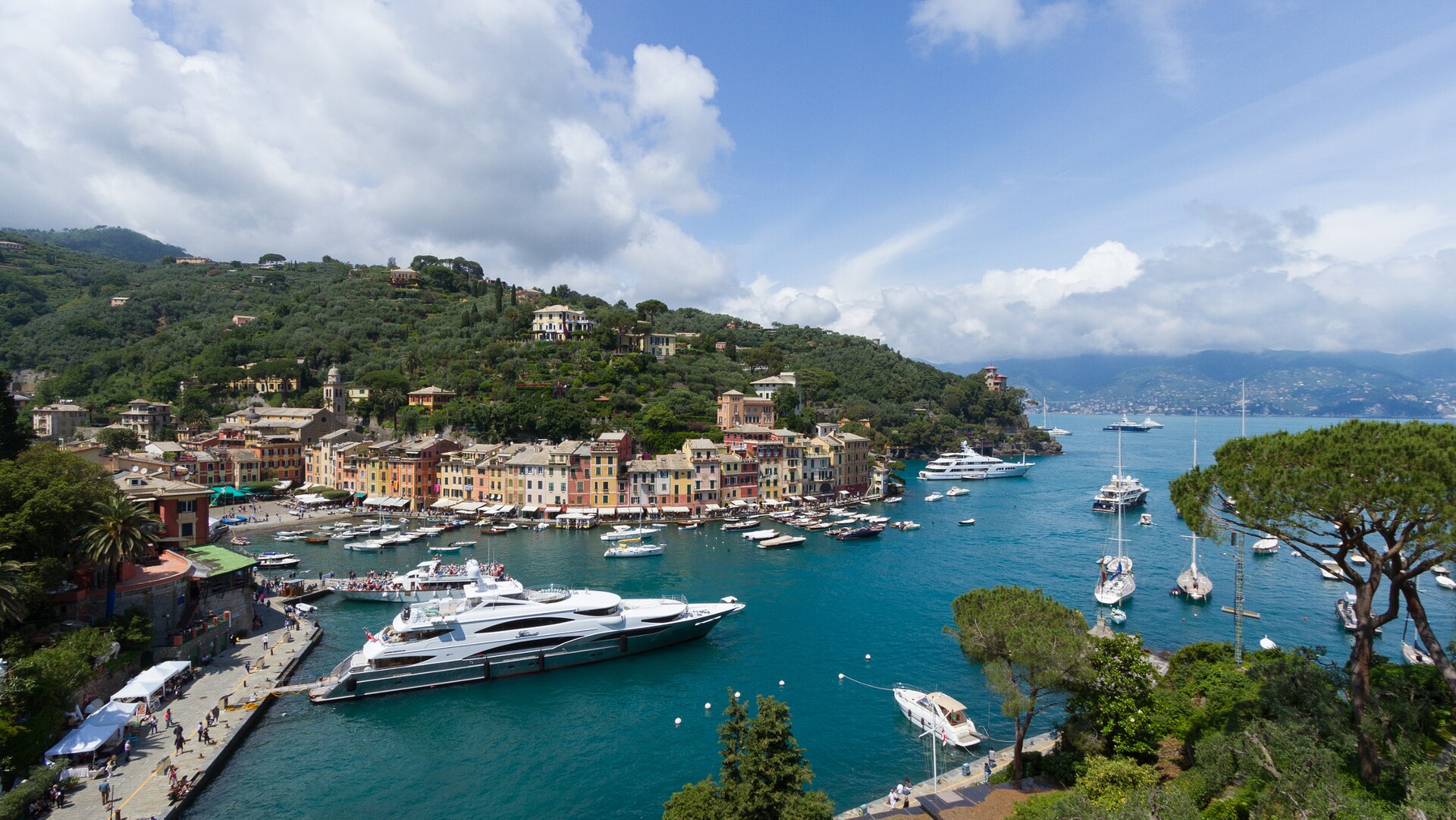 Portofino (161431259).jpeg 500px provided description: Harbor of Portofino, Italy [#Italy ,#Sky ,#Sea ,#Boats ,#Clouds ,#Portofino ,#Harbor]